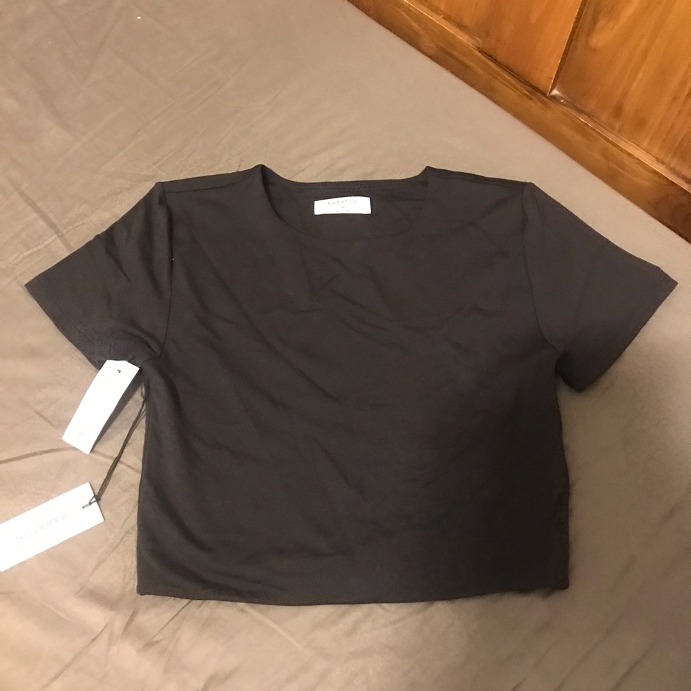 Black Babaton crop top.